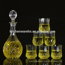 high quality whisky decanter and cup set